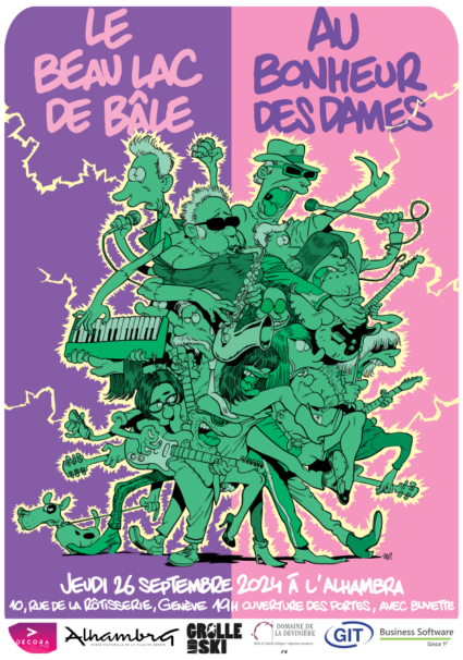 Affiche du concert faîte par ZEP